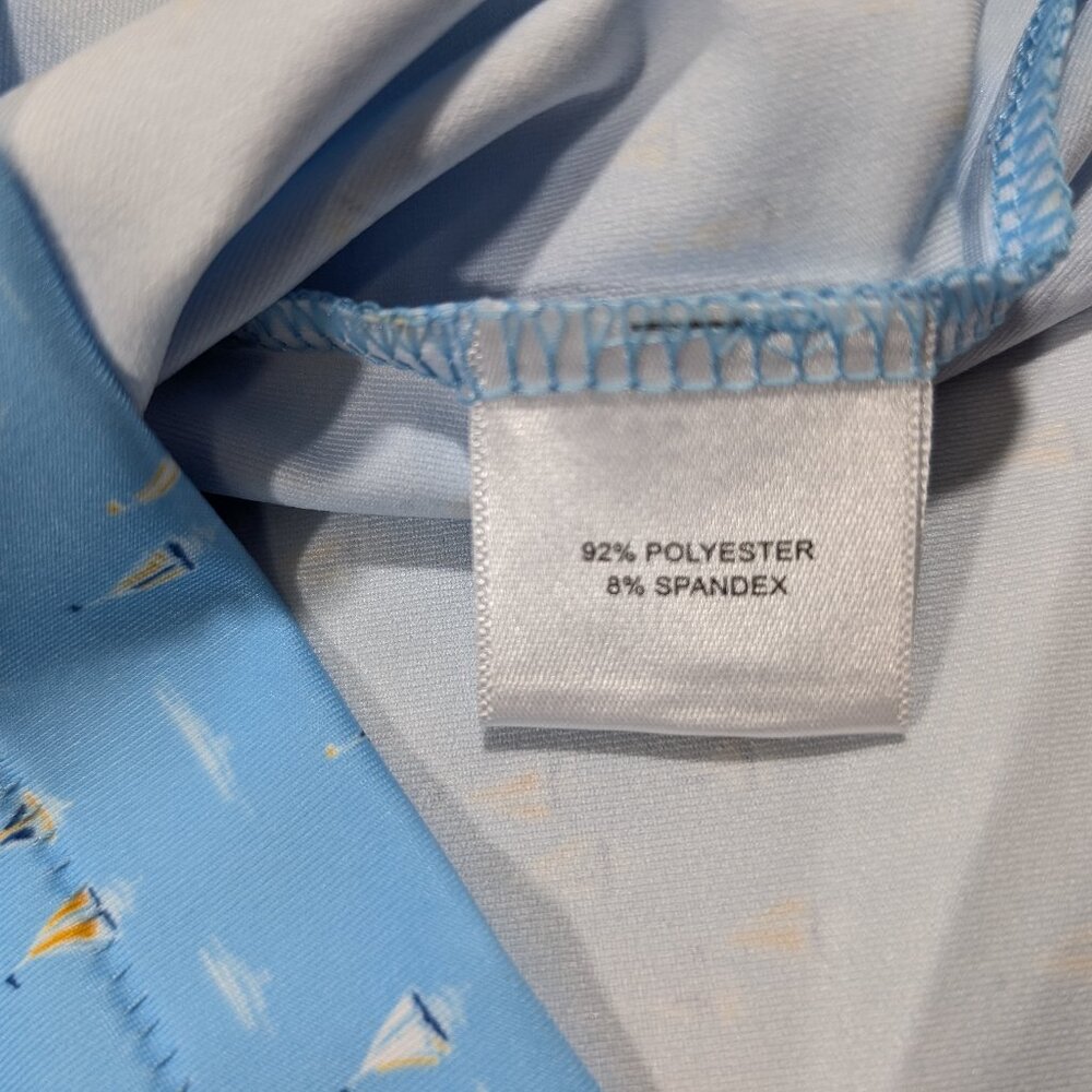 Peter Millar Crown Sport Sailing Away Print Summer Comfort Polo Size L 2XL $110 - Picture 5 of 7